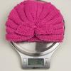 Autumn and winter new children's wool rabbit ear hat, baby solid color knitted wool hat, baby hat