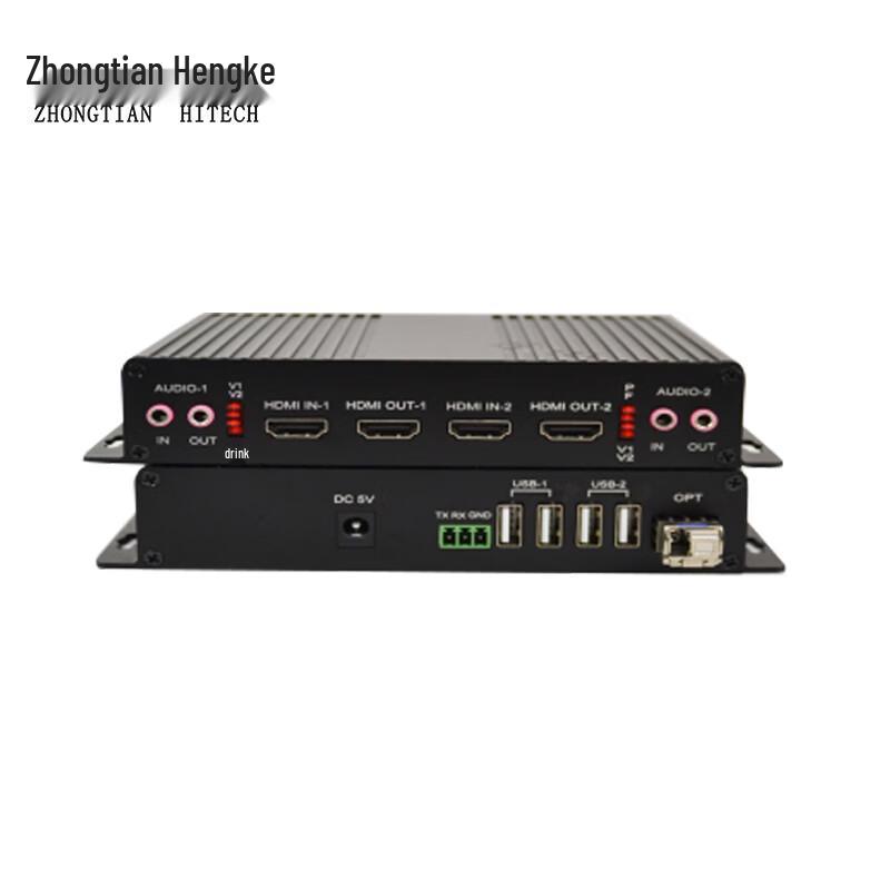 

Zhongtianhengke HD 2-Channel HDMI Video & Audio Fiber Optic Transceiver