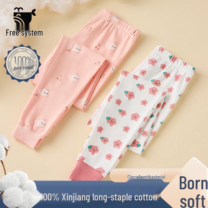 Girls  Pure Cotton Fall/Spring Thermal Leggings 160