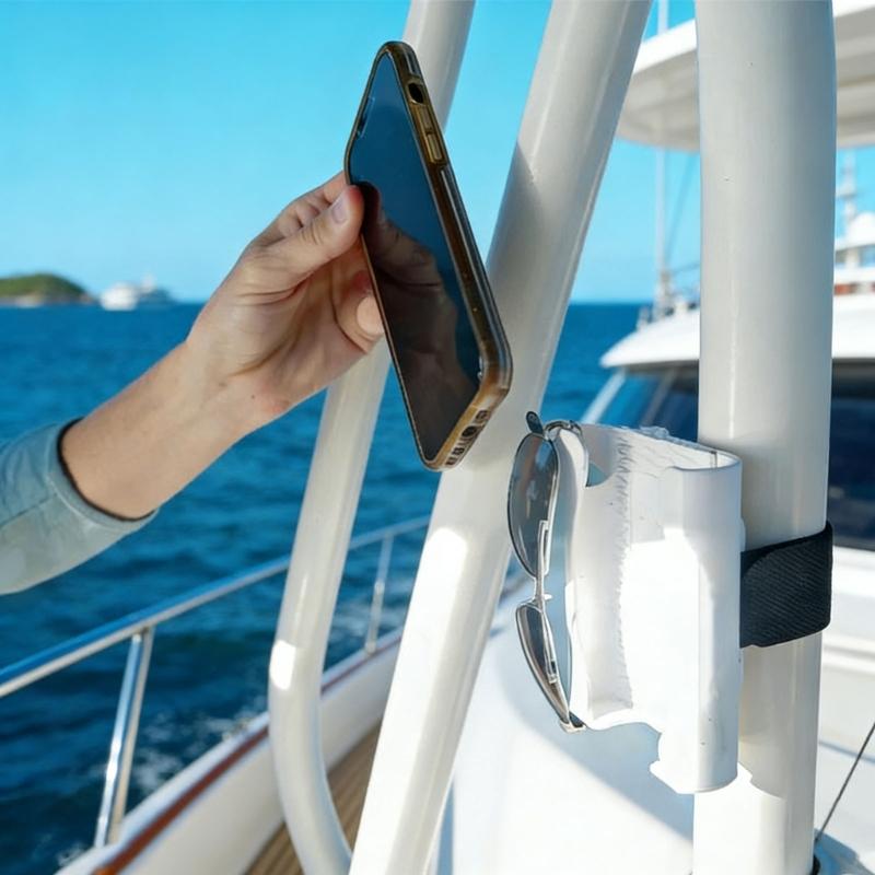Ship Phone Holder Marine Cellphone Holder for Ship Adjustable and Secure Marine Smartphone Mount Boating Accessories