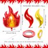 12 pieces of fire truck flame S-shaped aluminum film balloon combination kindergarten school community children's birthday ball