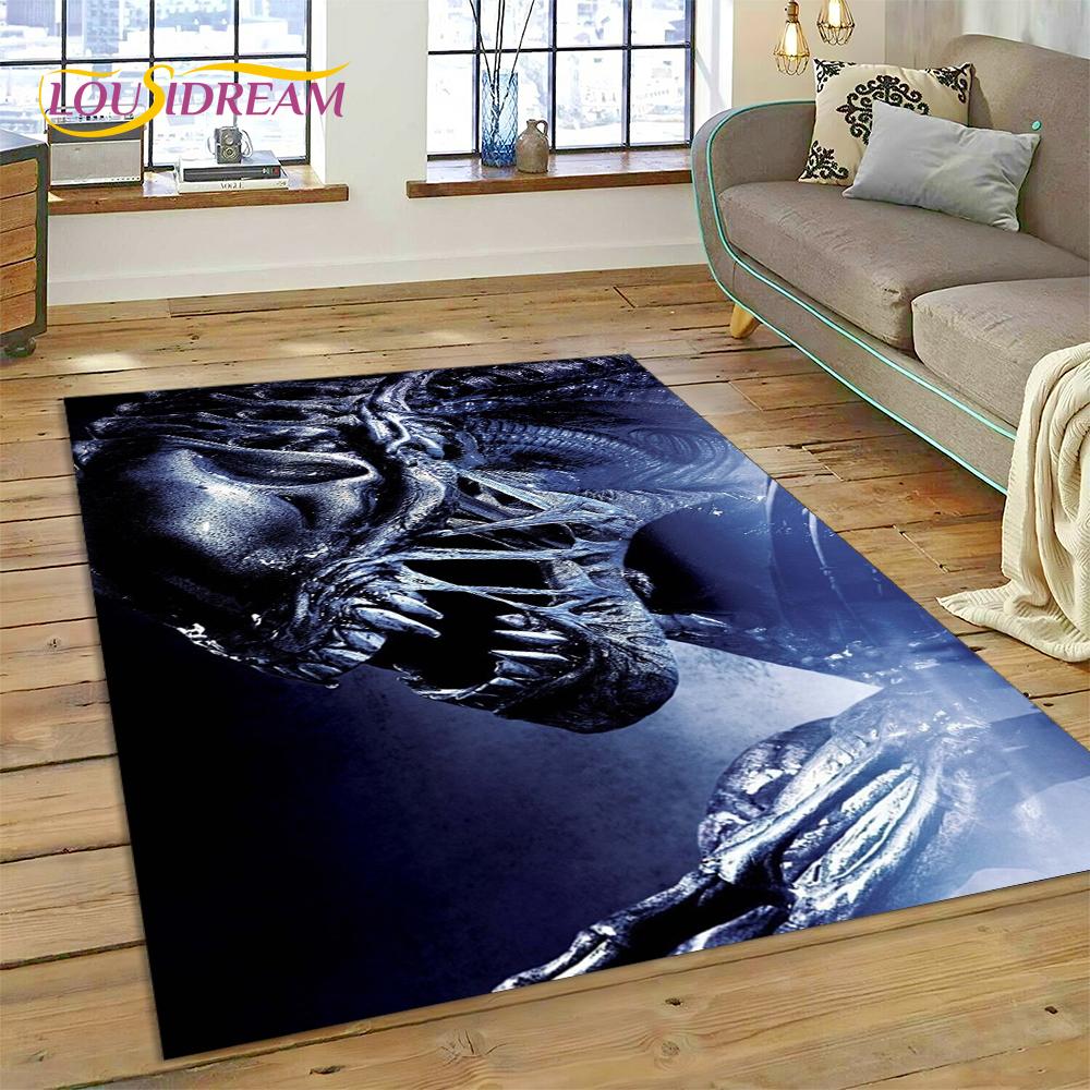 AVP Alien Vs 3D. Tappeto Tappetino Gioco Predator per Casa Soggiorno Camera da Letto Divano Zerbino Decorazione, Tappeto per Area Bambini Tappetino Antiscivolo Regalo