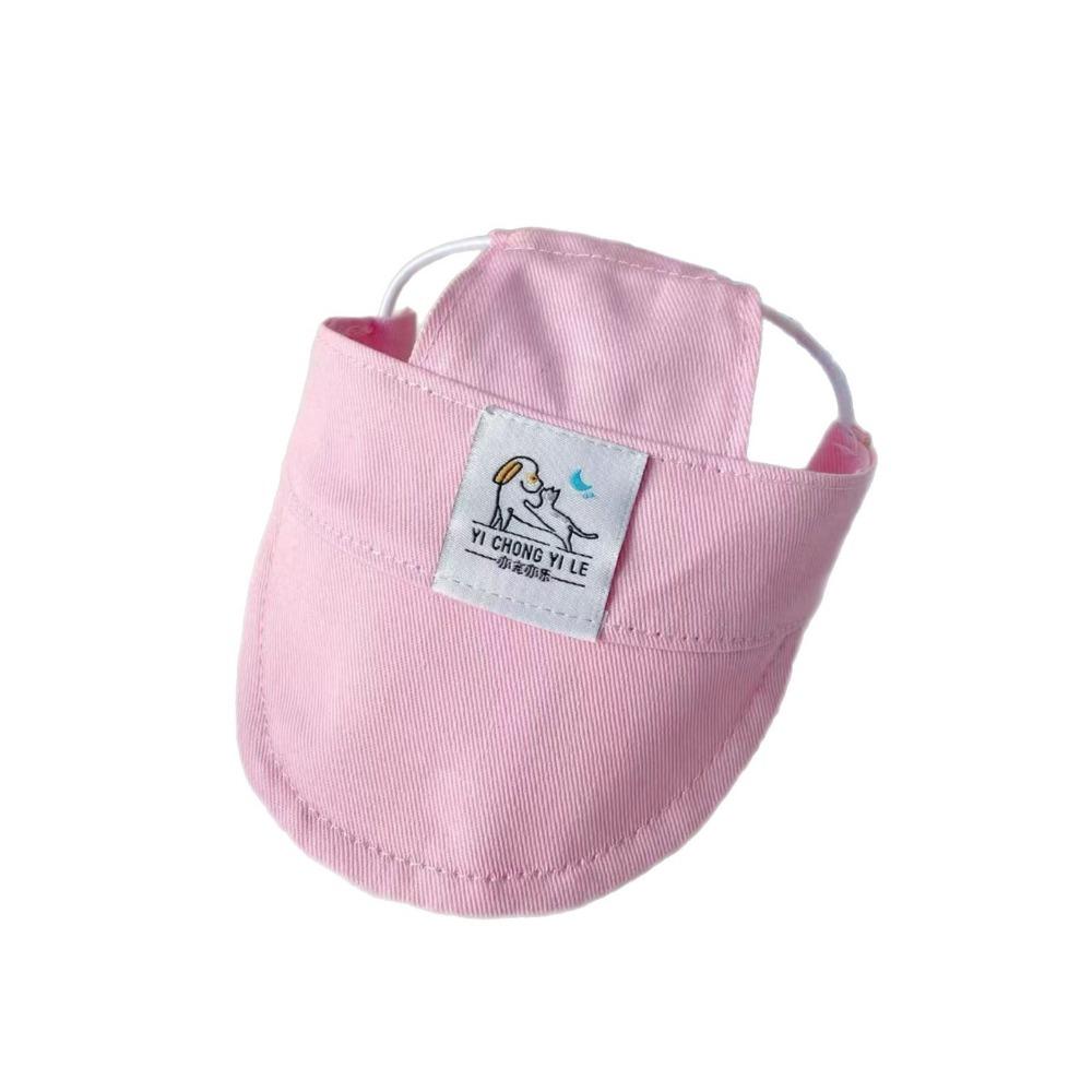 

Adjustable Pet Cat Sunscreen Hat Stylish Doggy Visor Pet Supplies Dog Duck Tongue Hat Outdoor S розовый