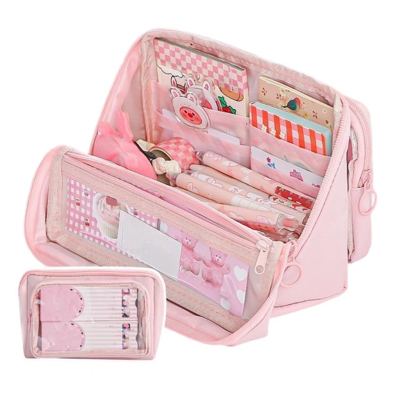 Large Capacity Pencil Case Aesthetic Pen Bag School Supplies for Organizing Pen Markers And Accessories
