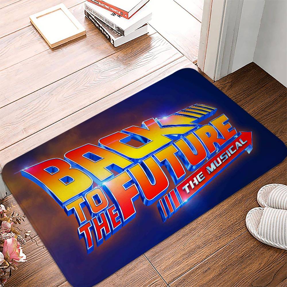 Back To The Future Floor Mat Entrance Doormat Bath Mats Non-slip Mat Carpets Entrance Of House Custom Kitchen Foot Mat Cute Rug