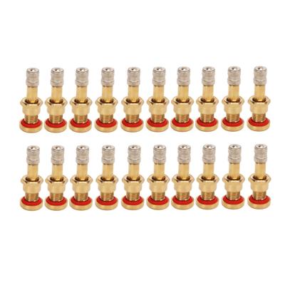 20Pcs Truck Tubeless Tyre Valve Stem Metal High Hardness Scratch Resistant for 9.7mm Valve Hole Bus Van