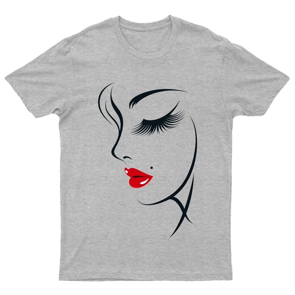 Minimalist Unisex Face Art Fashion Graphic Tee Unisexs TShirt Unisexs Top