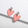 Trendy Japanese-Korean Painted Stud Earrings: Versatile Style for Influencers & Street Fashion