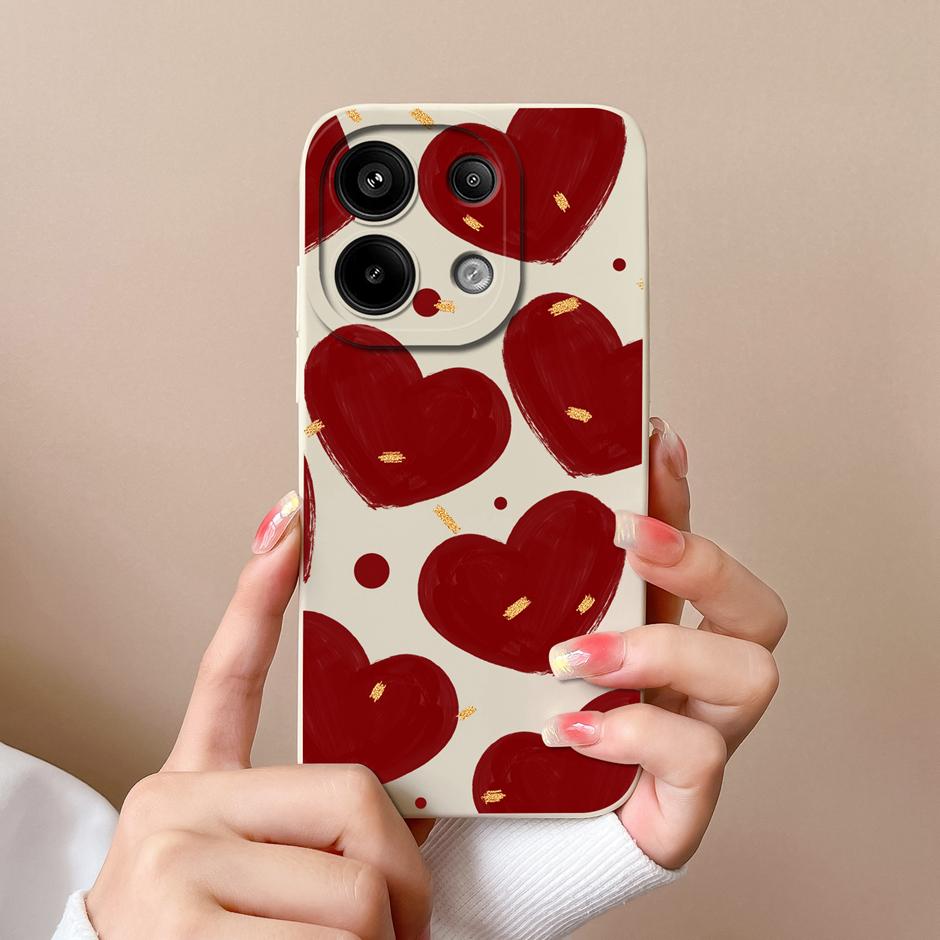 For Xiaomi Poco M6 Pro 4G 5G Casing Fashion Black Coconut Tree Liquid Silicone Soft TPU Cover For XiaomiPocoM6 M6Pro 4G 5G Funda