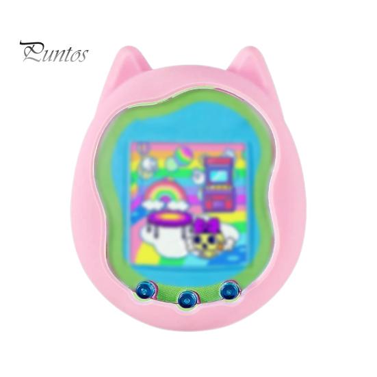 

Силиконовый защитный чехол для игровой консоли, устойчивый к царапинам, ударопрочный, идеально подходит, удобная ручка, защитный чехол для TamagotchiUni розовый