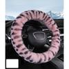 Langer Wolle flauschiger Lenkradbezug, Rutschfester 15-Zoll flauschiger Lenkradbezug mit Plüschgefühl, Umweltfreundlicher Lenkradbezug