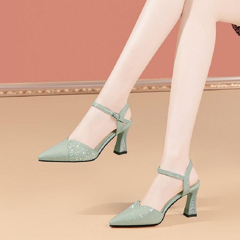 Damenpumps Damenmode Schwarz Wildleder High Heel Schuhe Dame Lässig Blau Nieten Party Heels Weiblich Frühling Sommer Pumps G5145