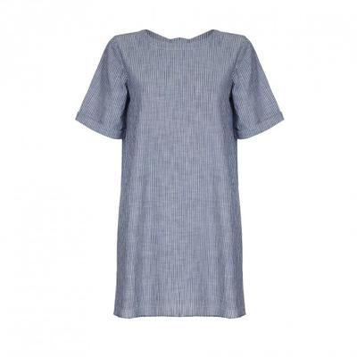 Damen/Damen Entspanntes Rundhals-Tunikakleid