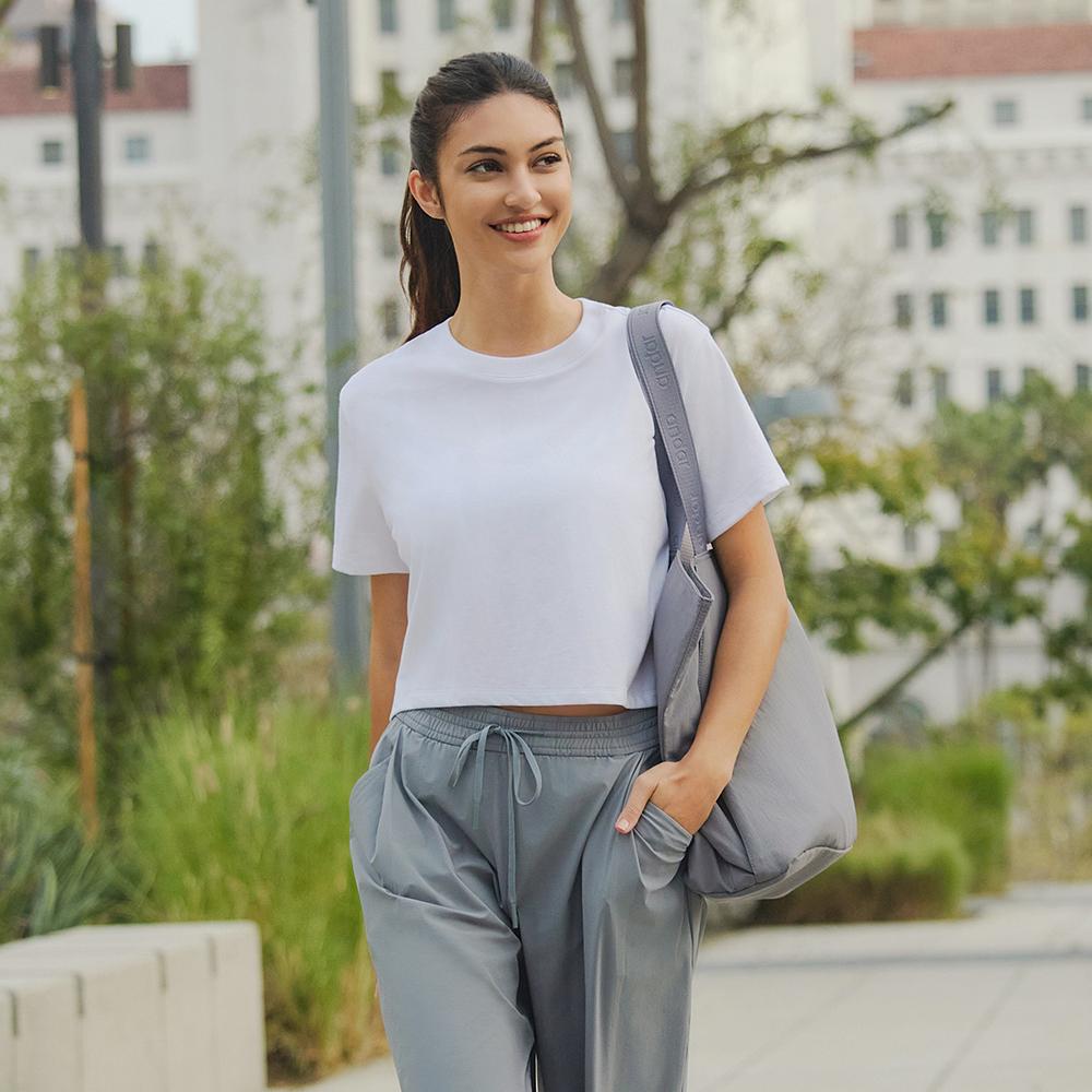 Andar Airicential Short Sleeve Crop Top (Type B) White [Anpss-55Wht]/L