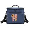 Insulated Bags Shoulder Lunch Bag Waterproof Cooler Box Portable Thermal Organizer Handbag for Men and Women Teeth Pattern