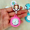 Retractable Clip Hang Clock Silicone Pocket Watches Wholesale FOB Pocket Watches  Unisex