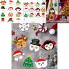Festive Snowman Reindeer Paper Masks For Christmas Celebration Photo Booths