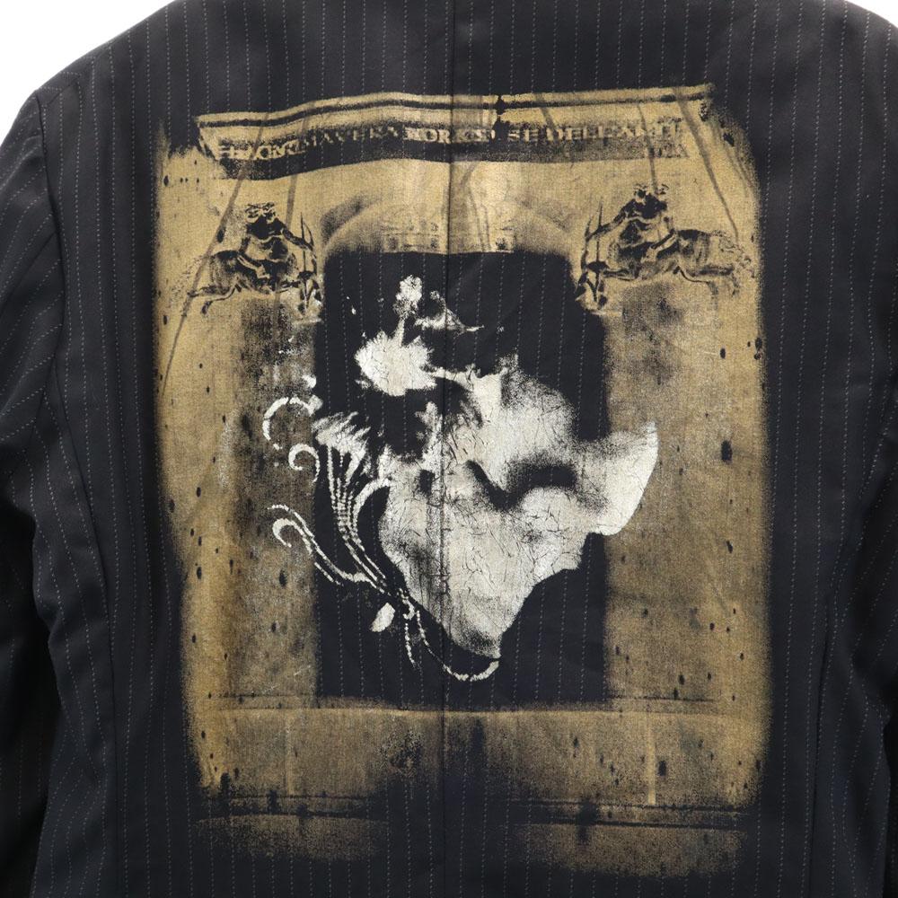 FranCisT_MOR.K.S. Hergestellt in Japan Rückseite Streifenmuster maßgeschneiderte Jacke Herren Gebraucht