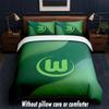 VfL Wolfsburg FC Design Bed Bedding Set 1 Duvet Cover + 2 Pillowcases Soft Breathable Household Bed Linens