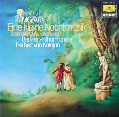 LP Record WOLFGANG AMADEUS MOZART : HERBERT V - Eine Kleine Nachtmusik Serenaden Un 2535259 Deutsche Grammo 1977 Germany Classical Used