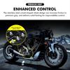 DREAMIZER Wide Foot Pegs for Motorcycle,Black CNC MX Chopper Bobber Style Motorcycle Footpegs 360° Roating Front Rear Footrest Compatible with