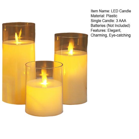 Flickering Flameless LED Candles Battery Operated Fake Electric LED Tea Lights for Wedding Aniversary Halloween Christmas Table Centerpiece
