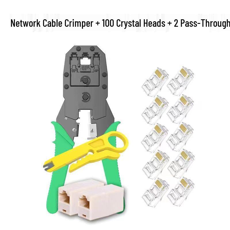 Professionelles Multifunktionales Netzwerkkabel Crimp- und Tester-Set für Cat 5/6