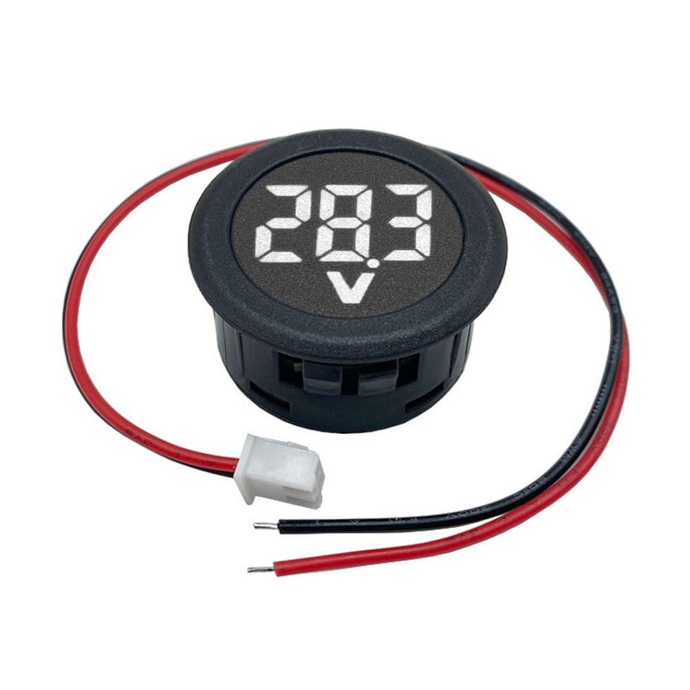 New DC 4-100V LED Digital Display Circular Two-wire Voltmeter DC Digital Voltmeter Head Display Reverse Connection Protection