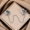 Retro Sweater Shawl Clip With  Studded Alloy Scarf Buckle Anti Exposure Buckle Collar Scarf Cardigan Connecting Buckle