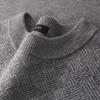 Men's Heavyweight Cashmere Wool Round Neck Sweater