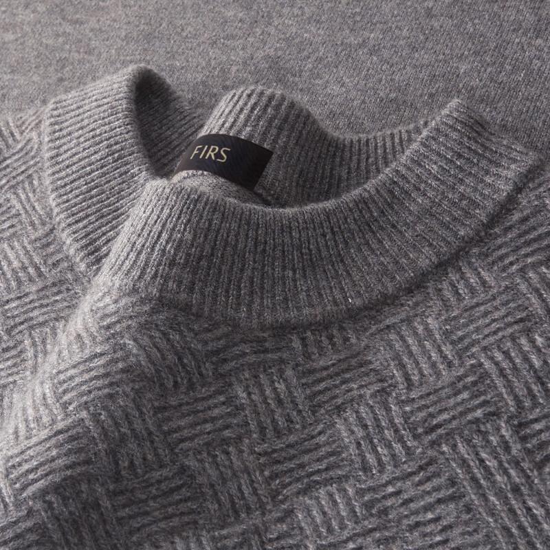 Men's Heavyweight Cashmere Wool Round Neck Sweater