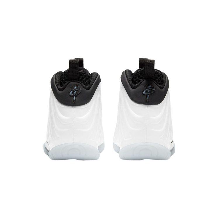 Nike Foamposite One Little 'Home' High top Vintage Basketball Shoes White Black Children Aged 3 7 Years Old CZ2549-100