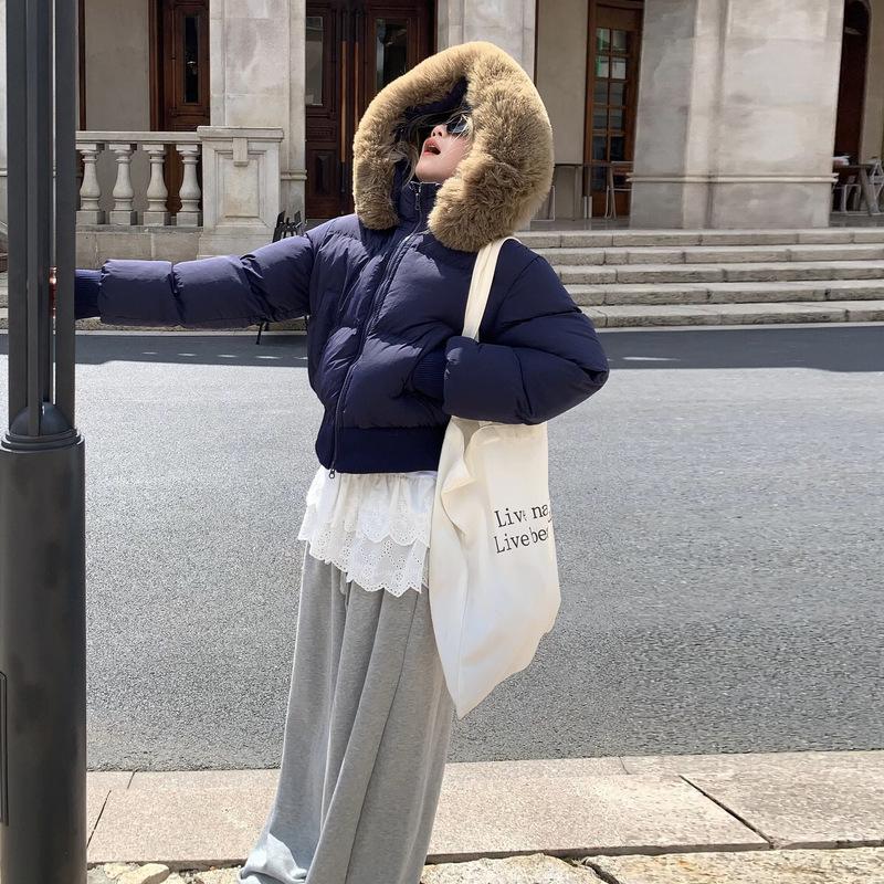 Winter cotton-padded clothes women's new short thickened warm small student foreign-style cotton-padded jacket women's coat