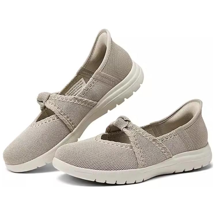 Skechers On-The-GO Flex Simple Comfortable Casual Shoes Women Casual Shoes Gray Brown 138185-TPE