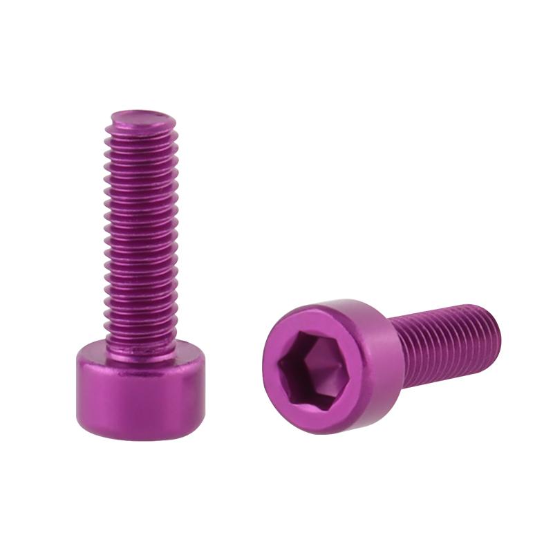 MUQZI 2/4PCS Bicycle Bottle Cage Screws M5 Ultra-Light Aluminum Bottle Cage Holder Bolts MTB Road Bike Accessories 6