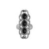 Schwarzer Onyx Silberring, 925 Sterlingsilber Handgefertigter Schmuck, Geschenk für Sie, Silberschmuck für Damen Ar8917