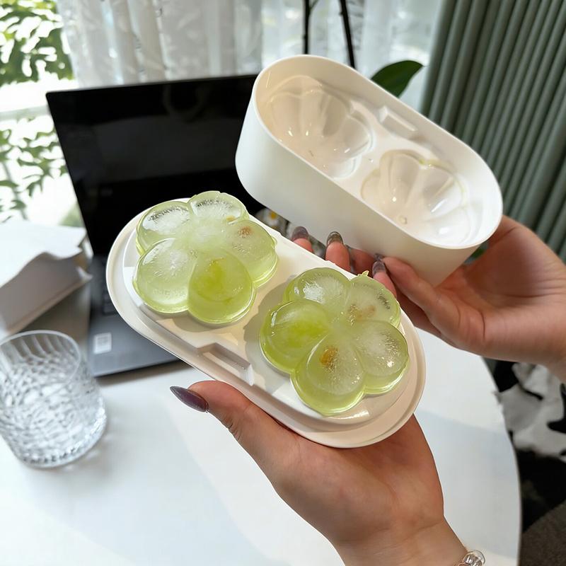 Sakura Ice Cube Mold Silicone Ice Cube Tray Cherry Blossom Ice Cube Maker Kitchen Supplies Cold Coffee Cocktail Ice
