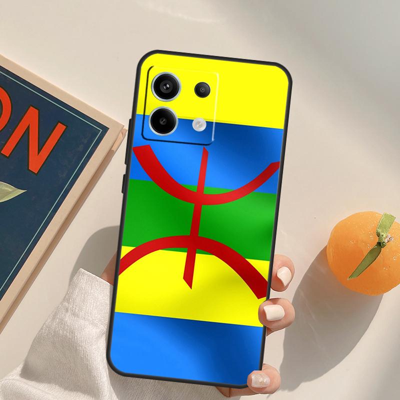 Amazigh Berber Flag Funda For Xiaomi Redmi Note 9 10 11 12 13 14 Pro 9S 10S 11S 12S Redmi 13C 10C 12C 14C Case