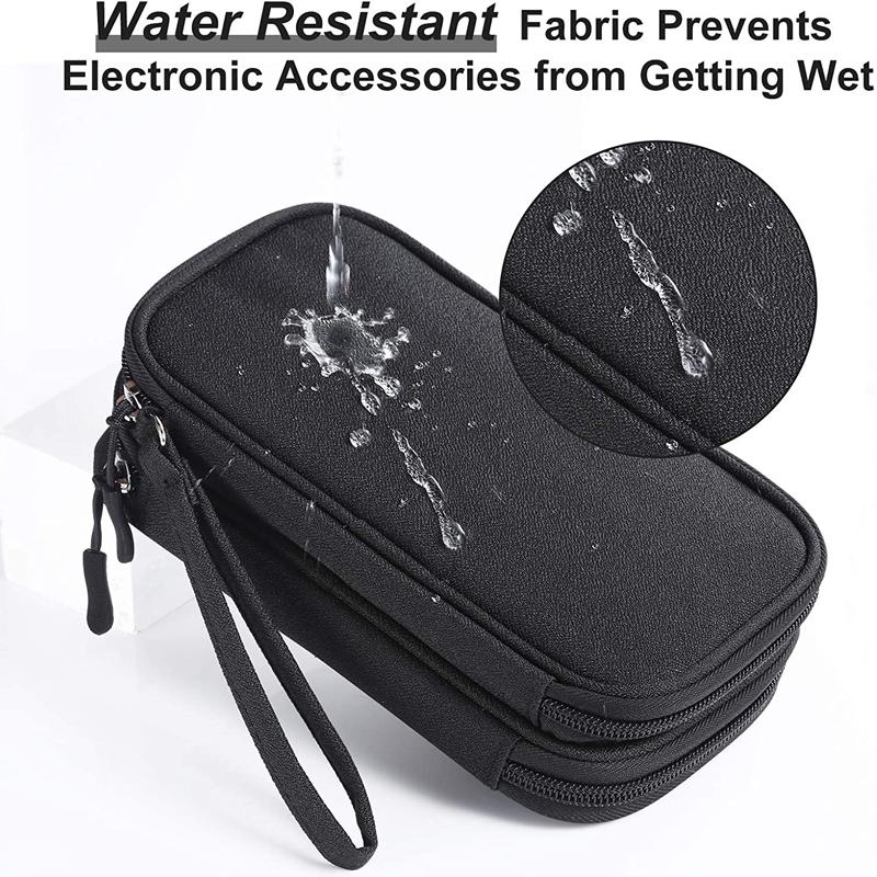 Sac de voyage pour câbles, pochette de rangement numérique Portable, sac de rangement étanche pour accessoires électroniques, organisateur de voyage, organisateur de câbles