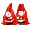 Non-woven Santa Claus Applique Christmas Gift Bag