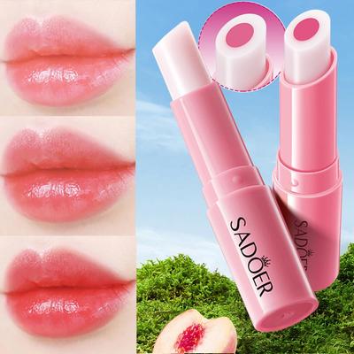 1pc of Peach Sandwich Warm Color Lip Balm Moisturizing Warm Color Lip Balm 2.5G