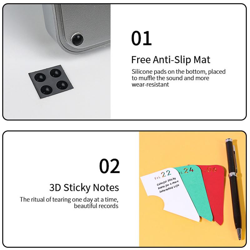 

Календарь-часы 2026 Настольный календарь со светодиодной подсветкой 3D Отрывной календарь Бумажная резьба Искусство Блокнот для заметок Подарок Рождество