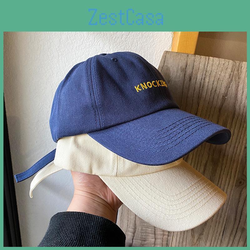Fashionable Japanese Blue Baseball Hat For Women Adjustable And Comfortable