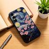Coque de téléphone Van Gogh La Nuit Étoilée S-N Noir Silicone Souple Pour Samsung Galaxy A73,A72,A71,A70,A53,A52,A51