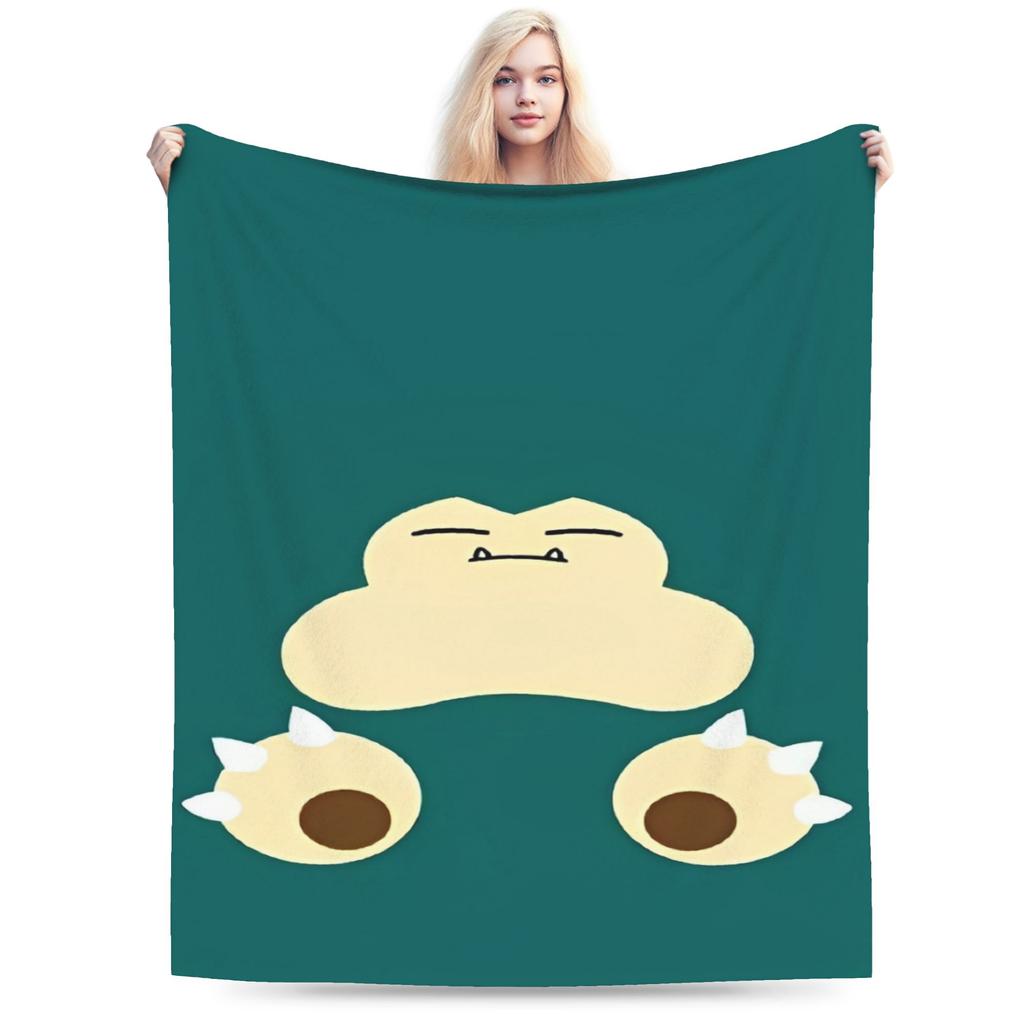 Funny 3D Pikachu Dotted Face Blanket Pokemoned Travel Flannel Bedding Throws For Living Room Soft Warm Quality Bedspread Gift