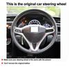 Hand Sewing Car Steering Wheel Cover For Honda BR-V BRV 2015 - 2025 Volant Braid On Steering-wheel Wrap Protector 2025 2020 2019