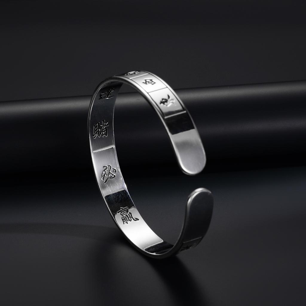 Opening Thirteen Diaos Mahjong Silver Bracelet National Style Win Every Gamble Personalized Bracelet Birthday Gift