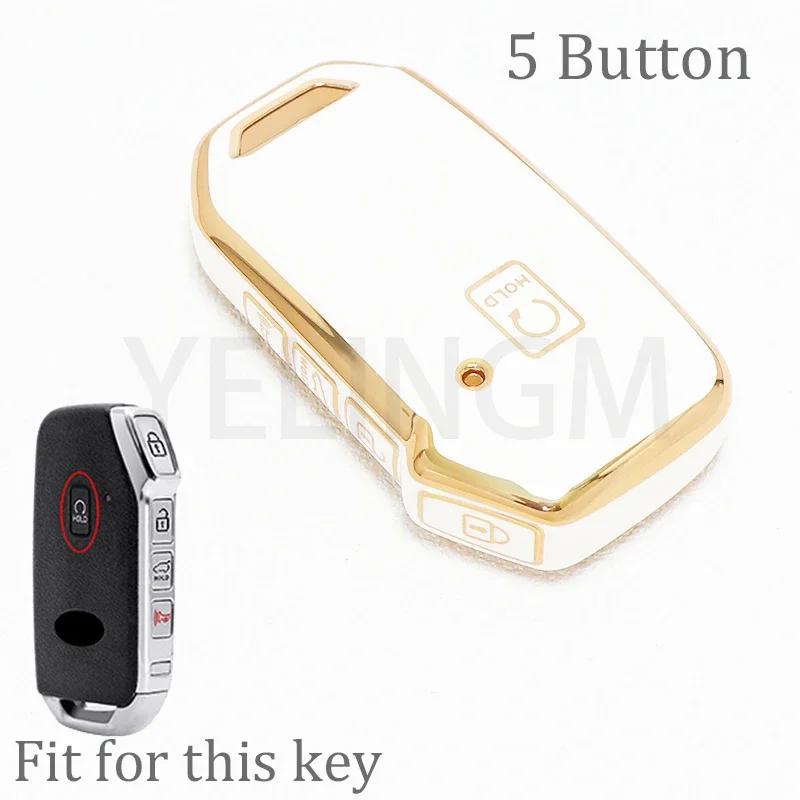 3 5 Bottons Tpu Smart Car Key Case Key Shell For Kia K3 Kx3 Kx7 K5 Sportage Carnival Mpv Kia Remote Key Cover K8 Accessories