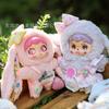 Cute plush tide play doll long-eared rabbit rabbit doll big-eyed girl supermarket pendant keychain decorative bag decoration