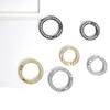 18.8mm Carabiner Black Old Silver Snap Clasp Clip Spring O-Ring Buckles  Purses Handbags Buckles